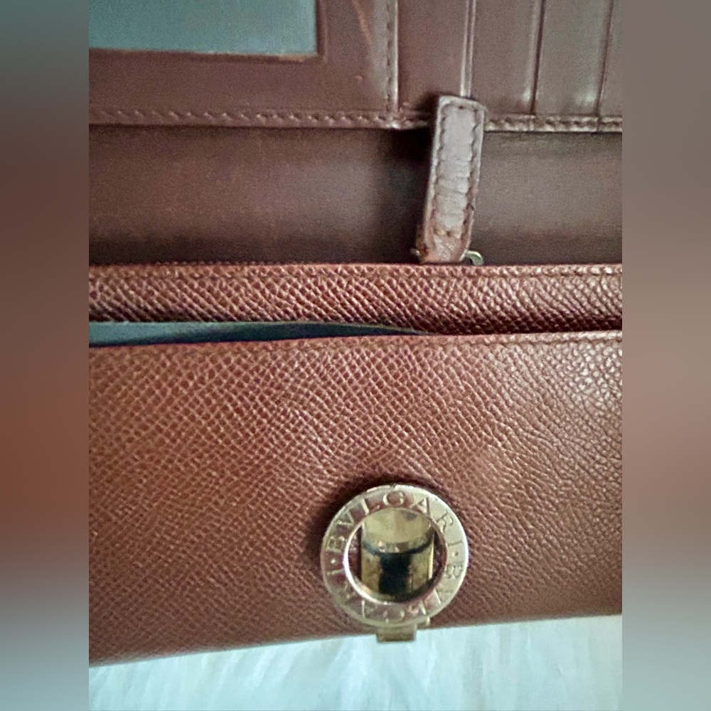 BVLGARI Long Leather Wallet Full Inclusion - Picture 12 of 15
